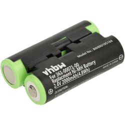 Vhbw - 1x batteria compatibile con Garmin GPSMap 64 navigatore gps (2000mAh, 2,4V, NiMH)