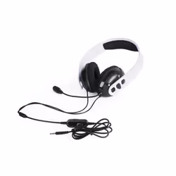 Raptor Gaming RG-H200-W cuffia e auricolare Cablato A Padiglione Nero, Bianco