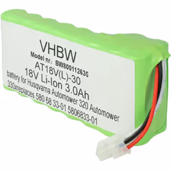 vhbw - the clever way - Pacco batteria di ricambio, compatibile e di alta qualità, ad alta capacità, per dispositivo da giard ...