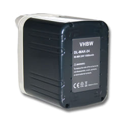 Batteria compatibile con Makita BTW200SAE, BTW200SF, BTW200SH, BTW200SJE, BTW200WA attrezzo da lavoro (1500 mAh, NiMH, 24 v) - Vhbw