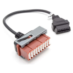 vhbw OBD2 - Cavo adattatore 30Pin a 16Pin per dispositivo diagnostico OBD per Peugeot 106, 406, 605, 806, Expert - con connettore da 30 pin