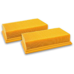 2x filtro a pieghe piatte compatibile con Kärcher nt 55/1 Tact/Te/M, nt 561 Eco/Te/M, nt 611 Eco/Te/M, nt 611 mfw aspirapolvere - Elemento filtrante