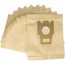 10x sacchetto compatibile con Hoover H22a, H22, H30, H36, H52, H60, H60S aspirapolvere - carta, Typ m, 28cm x 19,5cm color sabbia - Vhbw