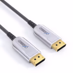 FiberX FX-I250-015 cavo DisplayPort 15 m Nero, Argento