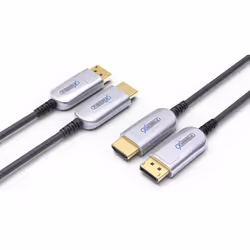FiberX FX-I250-015 cavo DisplayPort 15 m Nero, Argento