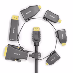 PureLink IQ-AR210 adattatore per inversione del genere dei cavi 6 x HDMI Nero, Oro