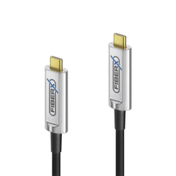 FiberX FX-I600-005 cavo USB USB 3.2 Gen 1 (3.1 Gen 1) 5 m USB C Nero, Argento
