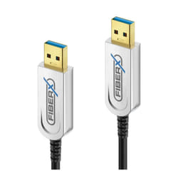 FiberX FX-I640-007 cavo USB USB 3.2 Gen 1 (3.1 Gen 1) 7 m USB A Nero, Argento