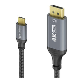 sonero SPC-V200-020 cavo e adattatore video 2 m USB tipo-C DisplayPort Nero, Grigio