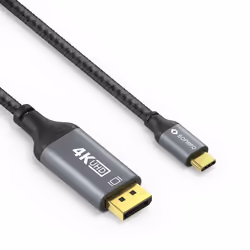 sonero SPC-V200-020 cavo e adattatore video 2 m USB tipo-C DisplayPort Nero, Grigio
