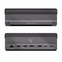 PureLink VL-DS100 replicatore di porte e docking station per laptop Cablato USB 3.2 Gen 1 (3.1 Gen 1) Type-C Nero, Grigio - Vista aggiuntiva 4