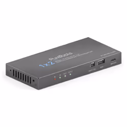 PureTools PT-SP-HD12-48G, HDMI, 2x HDMI, 3,5 mm, 7680 x 4320 Pixel, Nero, Acciaio