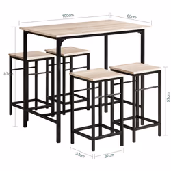 SoBuy OGT11-N set di mobili per cucina e sala da pranzo - Vista aggiuntiva 5
