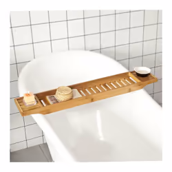 Key Products Features: Materiale: Bambù, legno marrone, chiaro verniciato Misure: Lunghezza 80cm(sotto 60cm), Larghezza 15cm ...