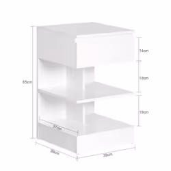 SoBuy FBT49-W comodino - Vista aggiuntiva 4