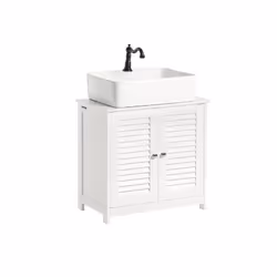 Key Products Features: Materiali: MDF, bianco verniciato Peso del prodotto:12.5 kg,Carico massimo: 10 kg/ripiano Misure: L60* ...