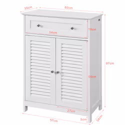 SoBuy FRG238-W armadietto di conservazione per bagno - Vista aggiuntiva 4