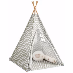 Key Products Features: I pali della tenda sono in legno di pino e tessuto Queste tende sono perfette per far giocare e rilass ...