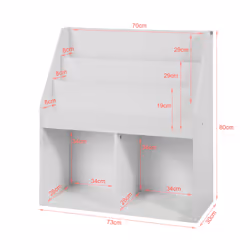 SoBuy KMB01-W scaffale per bambini Cassa - Vista aggiuntiva 4