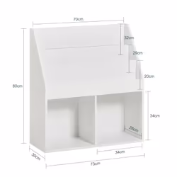 SoBuy KMB01-W scaffale per bambini Cassa - Vista aggiuntiva 5