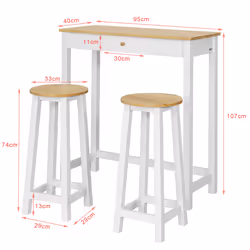 SoBuy FWT50-WN set di mobili per cucina e sala da pranzo - Vista aggiuntiva 4