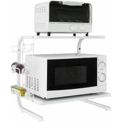 SoBuy Porta Microonde,Forno Microonde,Mensola Microonde Bianco FRG092-W