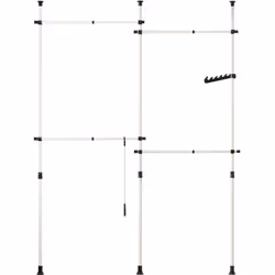 Key Product Features: Materiale: ferro verniciato a polvere e PP Carico massimo: 25 kg;Peso: 5.4 kg,Inclusi 1 asta stendibian ...