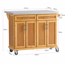 SoBuy FKW69-N carrello di servizio ristoro - Vista aggiuntiva 4