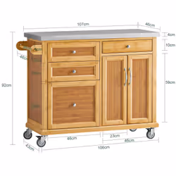 SoBuy FKW70-N carrello di servizio ristoro - Vista aggiuntiva 4
