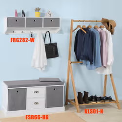 SoBuy FSR66-HG scarpiera Aperto