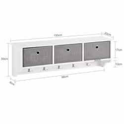 SoBuy FRG282-W gruccia per abiti - Vista aggiuntiva 4