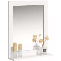 Key Products Features: Materiale:MDF, bianco, chiaro laccato,Carico massimo: 2 kg/Ripiano Dimensioni :A49*L40CM, Ripiano:L40* ...