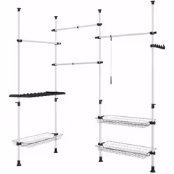 Key Products Features: Altezza regolabile: 103~278 cm;Lunghezza: 160~195 cm + 85 cm Materiale: ferro verniciato a polvere e P ...