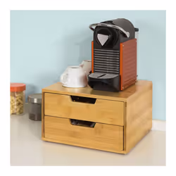 Key Products Features: Materiale: Bambù, Con cassetto,Portata fino a 10 kg Resistente all'umido e ai cambiamenti di temperatu ...