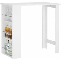 Tavolo alto da bar moderni,Bancone stile bar,Tavolo cucina Bianco FWT17-W - Sobuy