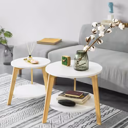 SoBuy FBT75-W tavolino da caffè, comodino e consolle da soggiorno - Vista aggiuntiva 7