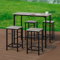 SoBuy OGT11-HG set di mobili per cucina e sala da pranzo - Vista aggiuntiva 4