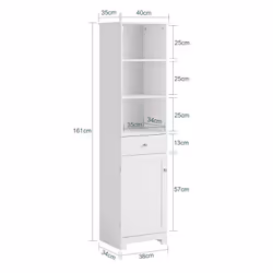 SoBuy BZR17-W armadio soggiorno - Vista aggiuntiva 4