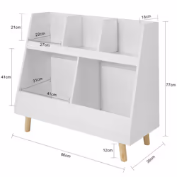 SoBuy KMB19-W scaffale per bambini Cassa - Vista aggiuntiva 4