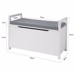 SoBuy FSR76-W scarpiera Aperto - Vista aggiuntiva 8