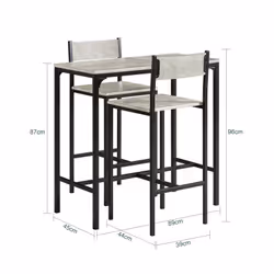 SoBuy OGT03-HG set di mobili per cucina e sala da pranzo - Vista aggiuntiva 5