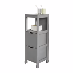 Key Products Features: Materiali: legno di MDF, con rivestimento resistente melamin grigio Misure: L30 x P30 x A90 cm Peso: 1 ...