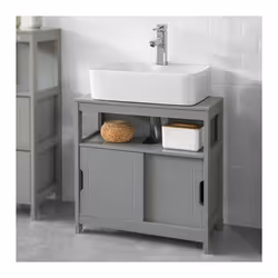 Key Products Features: Materiali: legno di MDF, con rivestimento resistente melamin grigio Misure: L60*P30*A61 cm Il spazio r ...