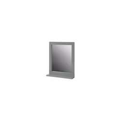 Key Products Features: Materiali: MDF, con rivestimento resistente melamin Grigio Misura dello specchio: L40*A50 cm, Misura d ...