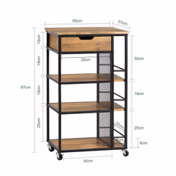 SoBuy FKW99-N carrello di servizio ristoro - Vista aggiuntiva 4