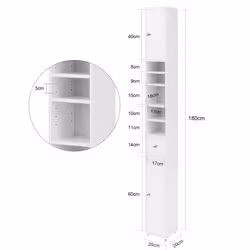 SoBuy BZR34-W armadio soggiorno - Vista aggiuntiva 4