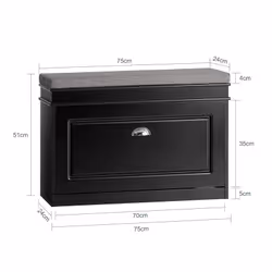 SoBuy FSR82-L-SCH scarpiera Aperto - Vista aggiuntiva 4