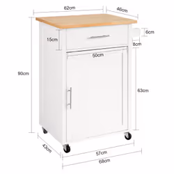 SoBuy FKW102-WN carrello di servizio ristoro - Vista aggiuntiva 4