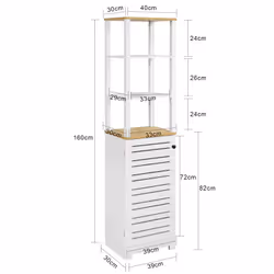 SoBuy BZR43-W armadio soggiorno - Vista aggiuntiva 5