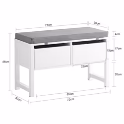 SoBuy FSR88-W scarpiera Aperto - Vista aggiuntiva 6